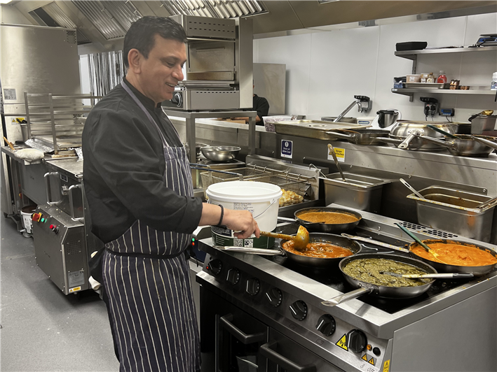 head chef at work